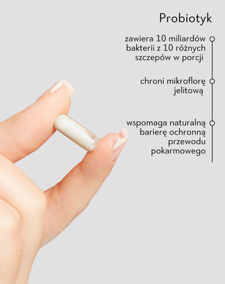 Probiotyk z 10 mld bakterii kwasu mlekowego i błonnikiem PRO 10 BIOTIC Nutridome 60 kapsułek - 2