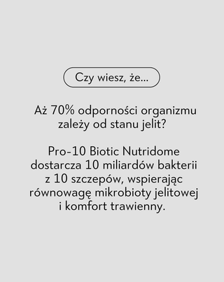 Probiotyk z 10 mld bakterii kwasu mlekowego i błonnikiem PRO 10 BIOTIC Nutridome 60 kapsułek - 3