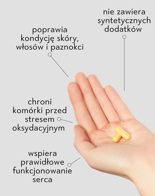 Koenzym Q10 w kapsułkach dla zdrowego układu krążenia, pięknej skóry i włosów Mel Skin 60 szt._2 - 2