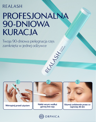 Odżywka do rzęs Realash wydłużająca, wzmacniająca i zagęszczająca rzęsy Orphica Clinic - 3