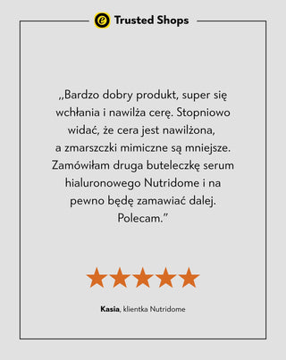 Kwas hialuronowy 5% nawilżające serum do twarzy do każdego rodzaju cery Nutridome