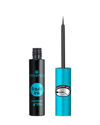 Czarny wodoodporny eyeliner w płynie liquid ink eyeliner waterproof 01 Essence - 2