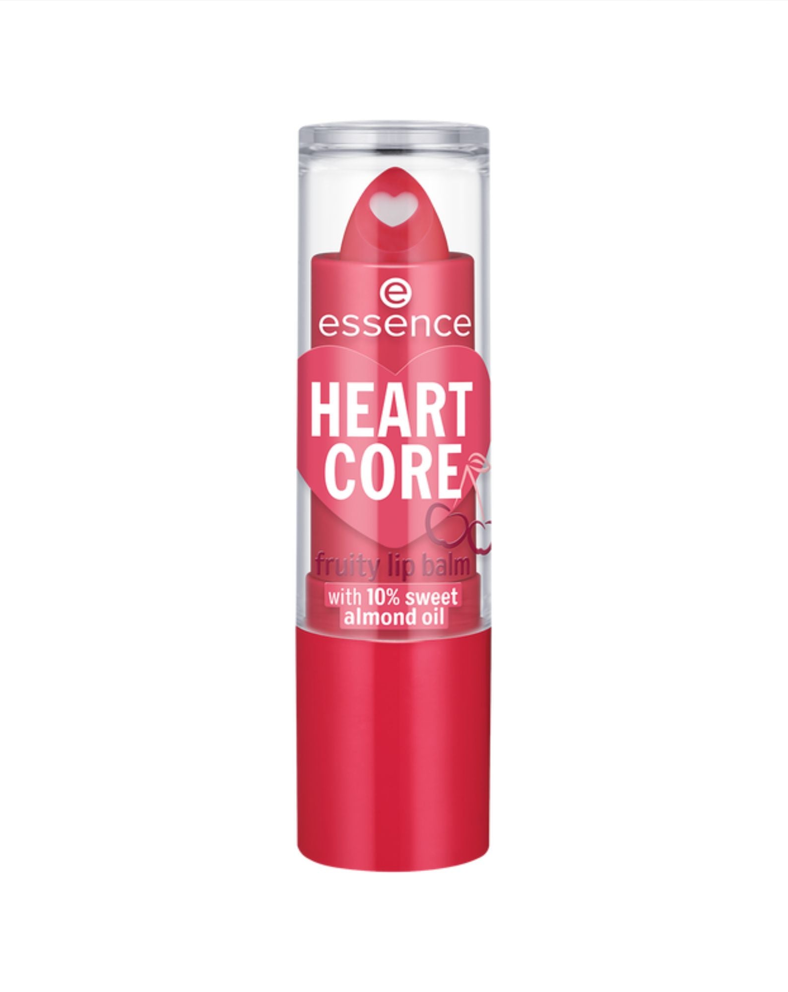 Wiśniowy balsam do ust Heart Core Fruity Lip balm 01 Essence - 1