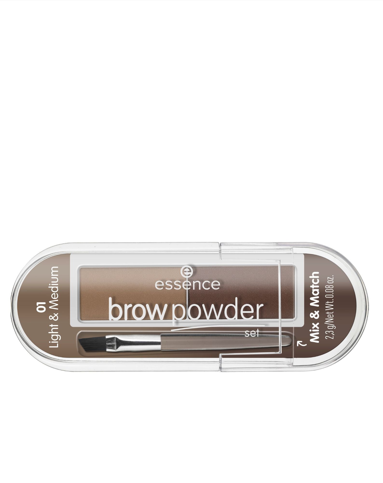 Zestaw Pędzelek oraz Puder do brwi 01 brow powder set Essence - 1