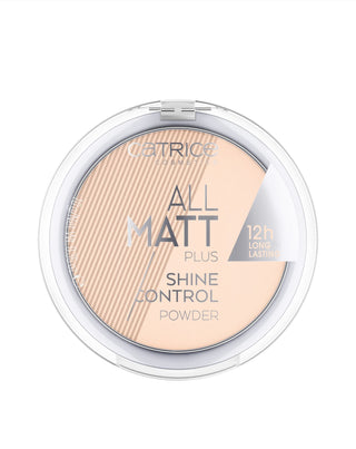 Puder matujący All Matt Plus Shine Control Powder 010 w kolorze Transparent Catrice