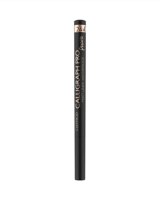 Wodoodporny eyeliner w pisaku z bardzo cienką końcówką intensywna czerń 010 Catrice