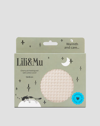 Termofor z pestek wiśni dla dzieci i dorosłych 100% bawełniany pokrowiec Lili&Mu - 1