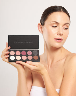 Paleta 10 trwałych cieni do powiek w klasycznych odcieniach Basic Eyeshadow Palette Nutridome - 3