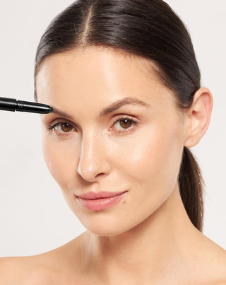 Czarny wosk do brwi w kredce z olejem rycynowym z efektem laminacji Nutridome - 2