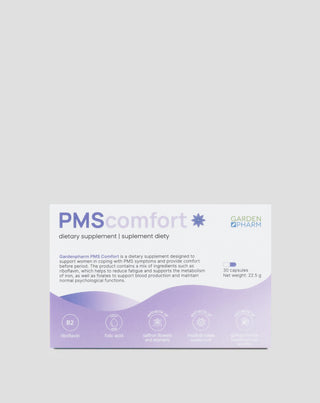 Suplement diety dla kobiet na zespół napięcia przedmiesiączkowego PMS Comfort Gardenpharm - 1