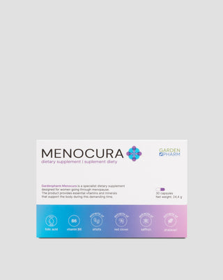 Suplement diety łagodzący objawy menopauzy Menocura Gardenpharm 30 kapsułek - 1