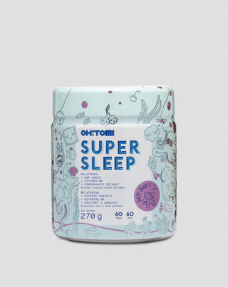 Żelki z melatoniną na sen z witaminami dla dzieci i dorosłych wiśniowe Super Sleep Oh!Tomi 60 szt. - 1