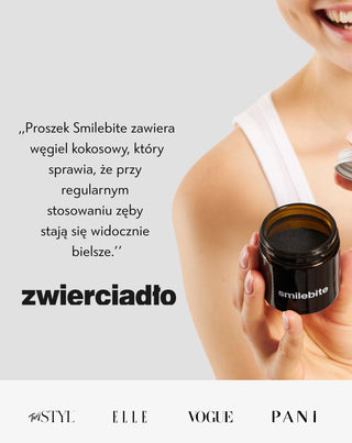 Proszek do wybielania zębów z węglem kokosowym Smilebite