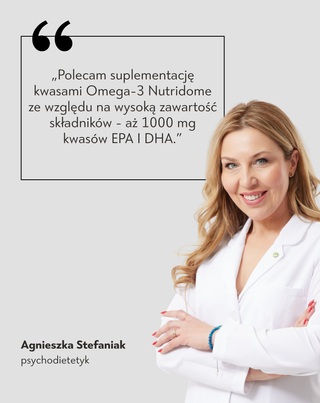Omega-3 Nutridome na odporność i prawidłowe funkcjonowanie mózgu, serca i widzenia 660 mg EPA 440 mg DHA/dzień 60 szt.