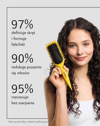 Szczotka do włosów kręconych, falowanych do definicji skrętu Twisty - 5