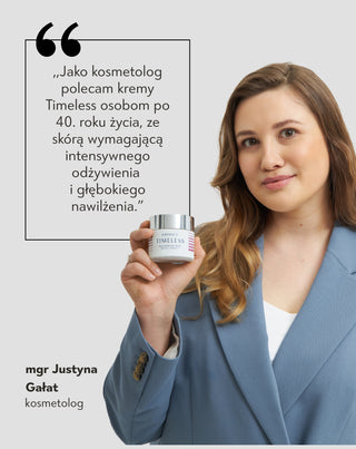 Krem do twarzy nawilżający na noc z wąkrotą azjatycką do cery 40+ Timeless Orphica - 4