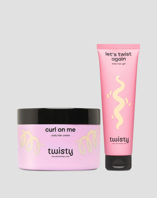 Zestaw krem + żel do włosów kręconych i falowanych Duet stylizacyjny Twisty