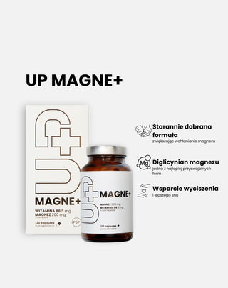 Suplement Up Magne + magnez z aktywną formą witaminy B6 UP Health Pharma 120 kapsułek - 3