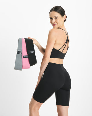 Krótkie gumy oporowe do ćwiczeń fitness Body Functions 76 cm zestaw 3 szt. - 2