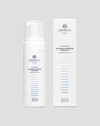 Pianka oczyszczająca do twarzy z betainą, pantenolem i alantoiną Cleansing Orphica Clinic 150 ml